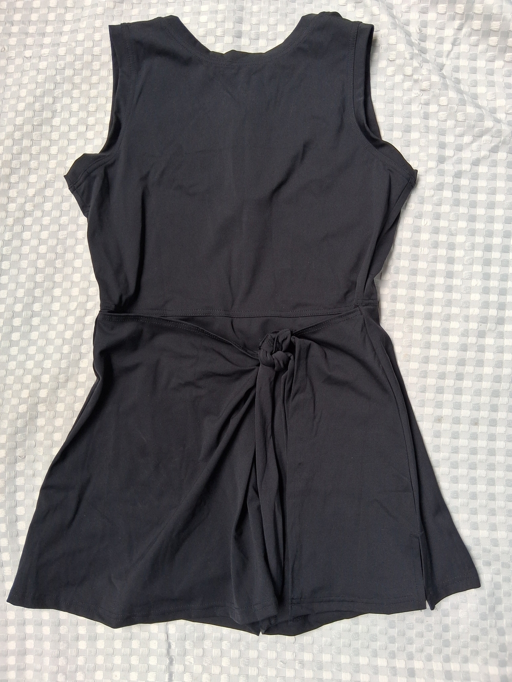 Crane Sleeveless Black Tie-Front Romper Short Size M FOR WOMEN'S
